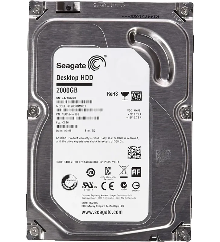 Used 2TB Desktop Hard Disk HDD