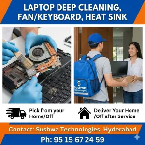 Laptop Deep Cleaning, Fan Cleaning & Heat Sink Service