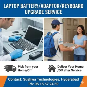 Laptop Battery / Adaptor / Keyboard Upgrade & Replacement Service